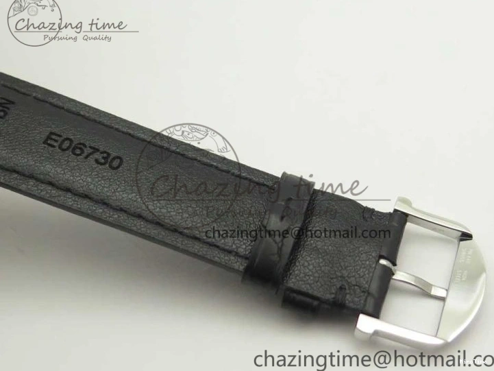 MIROTIME 0105 Supportive Portofino Automatic SS AF 1:1 Best Edition White Dial on Black Croco Leather Strap A 7184